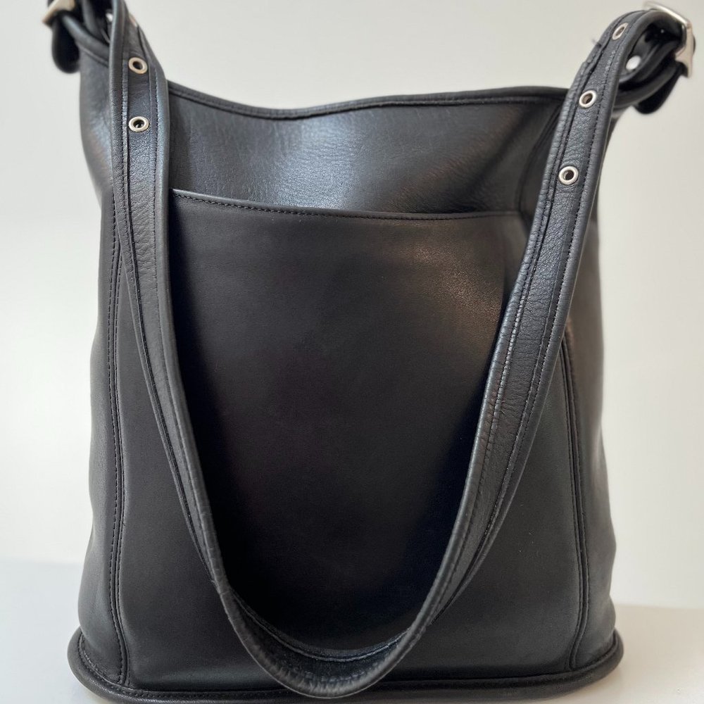 Vintage Coach Slim Duffle Sac 9060, Black